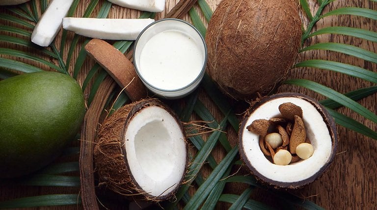 Kokos als ingrediënt voor haar en huid