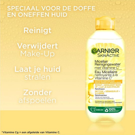 Micellair water voor een doffe huid