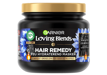 2022 GAR Haircare LovingBlends CHARCOAL MASK 340ml pack front HOL 465x328png master