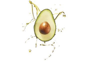 Avocado met avocado olie