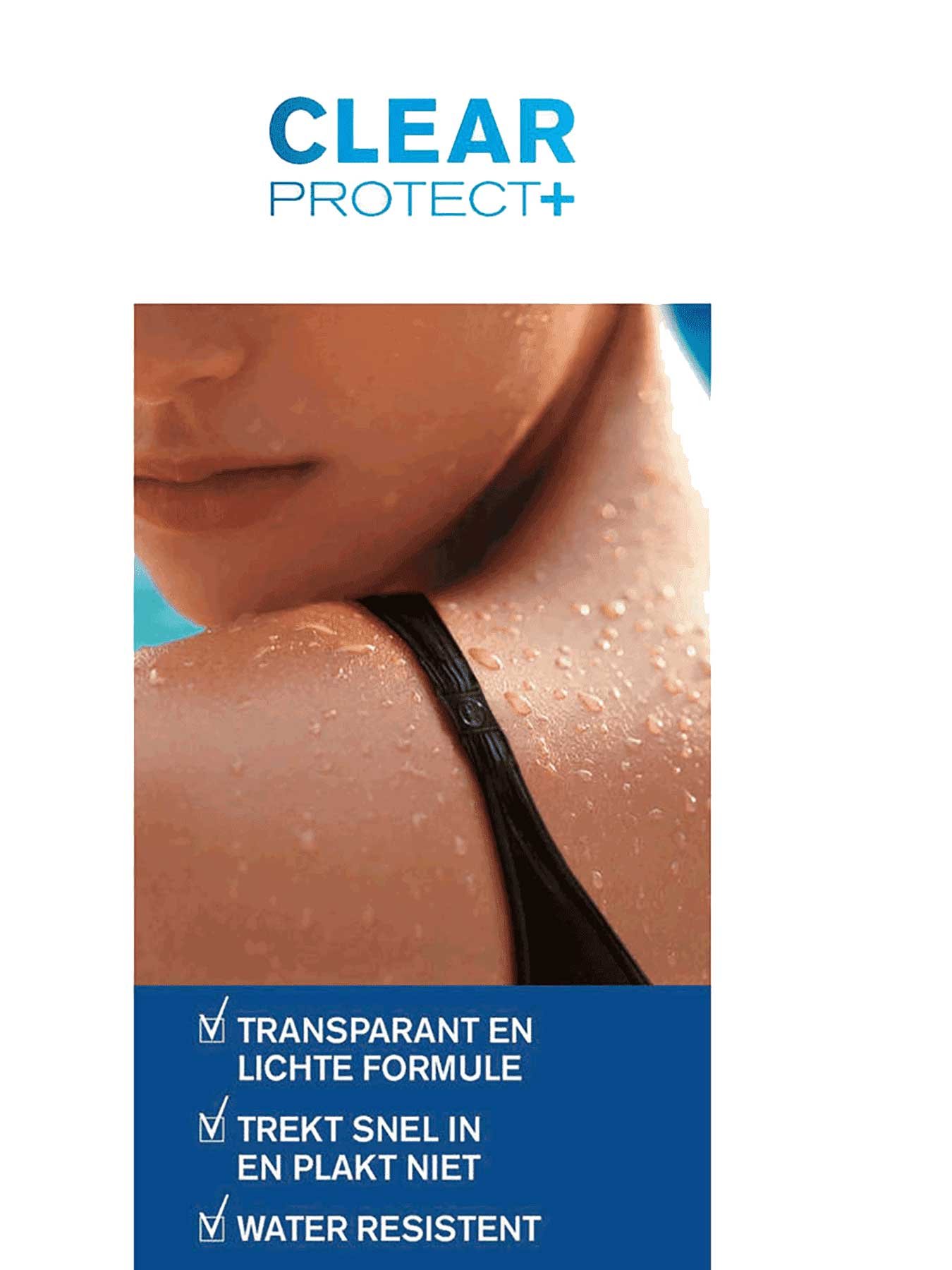 Water resistant  Clear Protect Transparante spray SPF 20