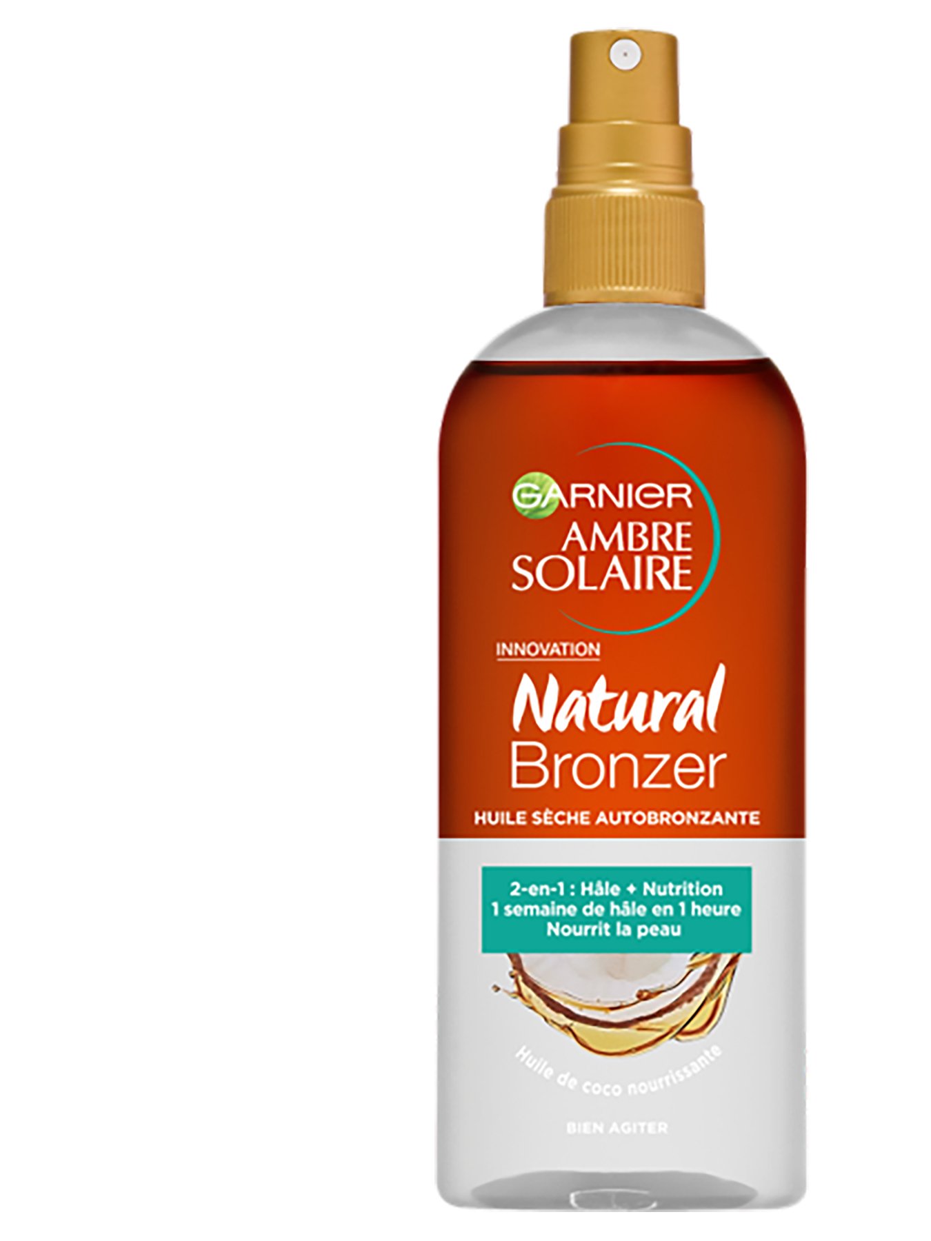 Voorkant verpakking Natural Bronzer selftan coconut-150m