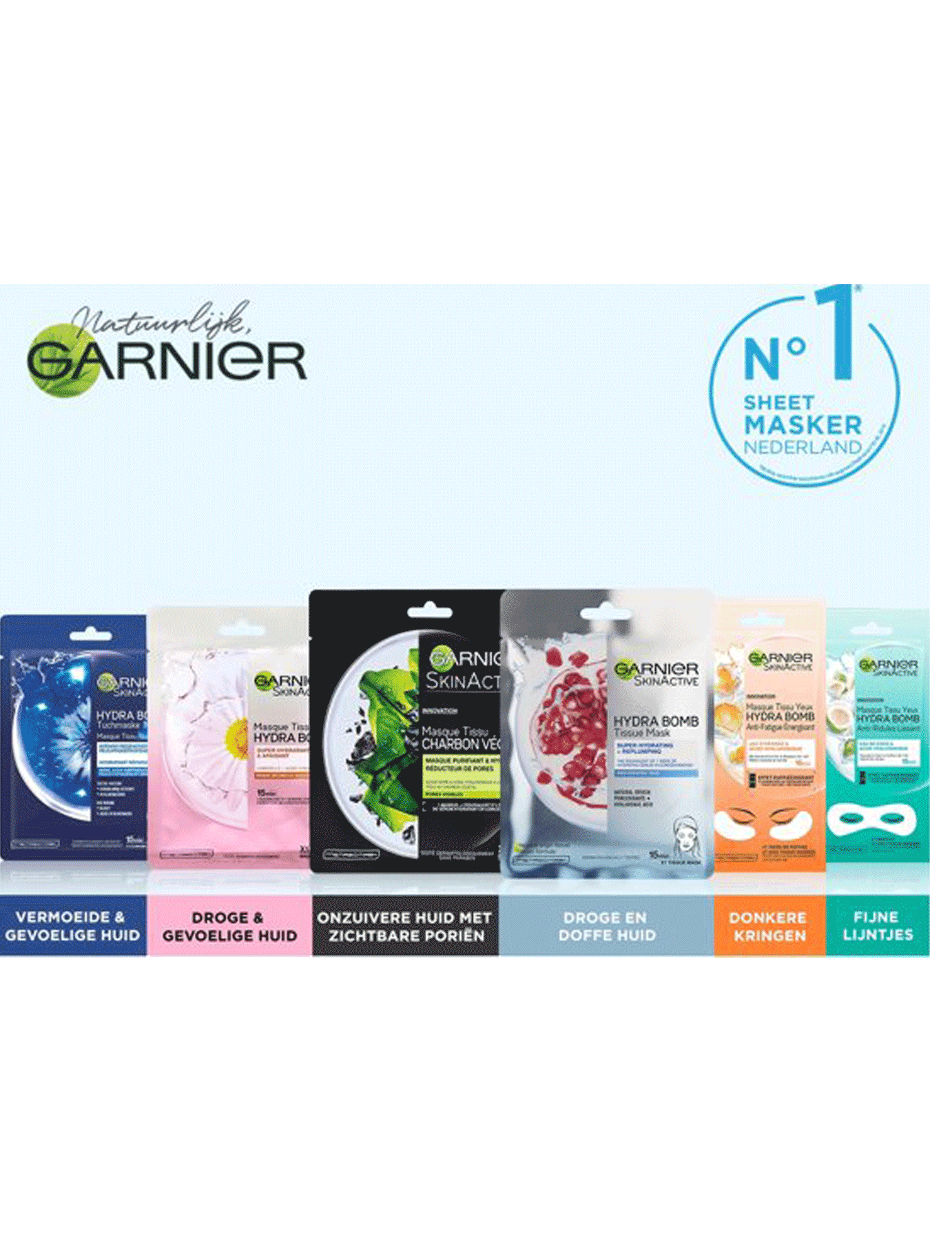 Assortiment Garnier Sheet Mask