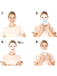 Stappenplan hoe te gebruiken Hydrabomb Oogmasker Sinaasappelsap & Hyaluronzuur