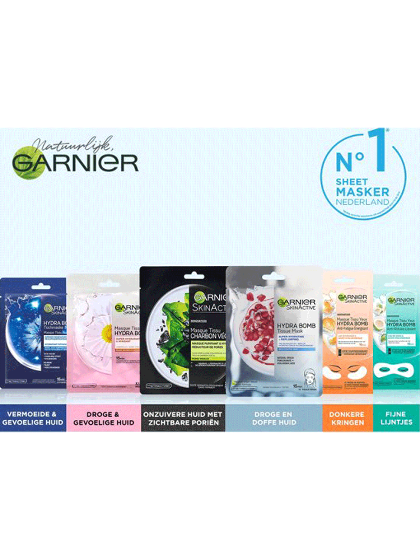 Assortiment Garnier Sheet Mask