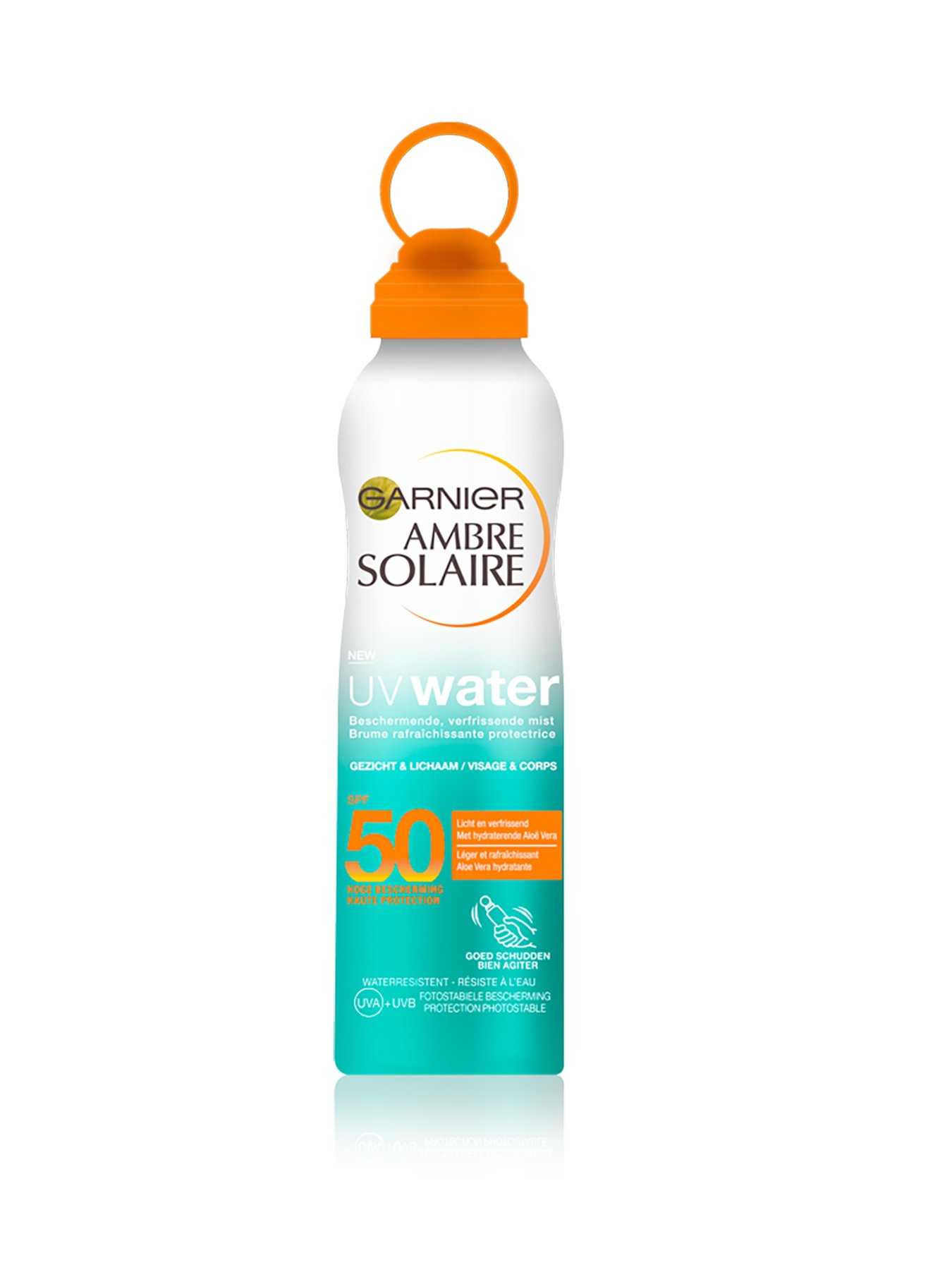 Verpakking UV water mist SPF 50