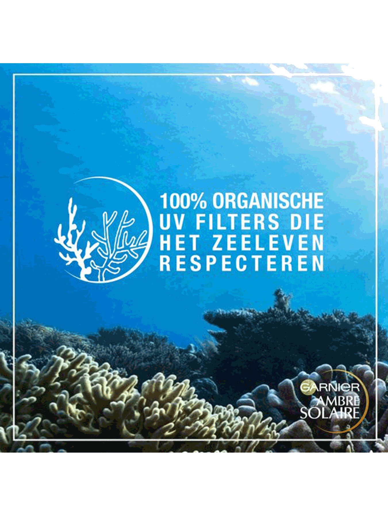 100% organische UV filter die het zeeleven respecteren