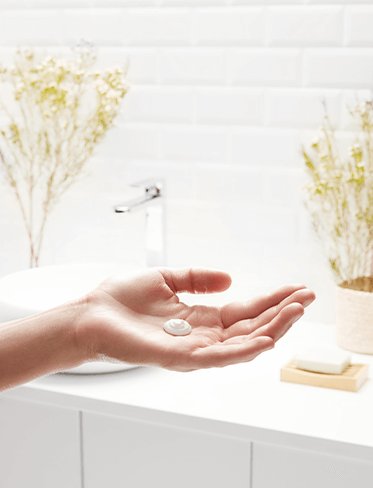 Argan Balsem Textuur op hand