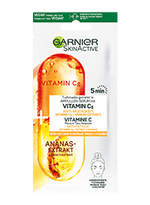 Voorkant verpakking vitamine C gezichtsmasker