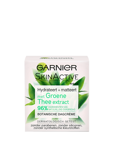 Voorkant verpakking Botanische Dagcrème met Groene Thee