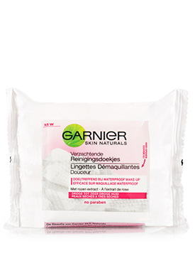 Cleansing makeup removing wipes with rose - Product Image