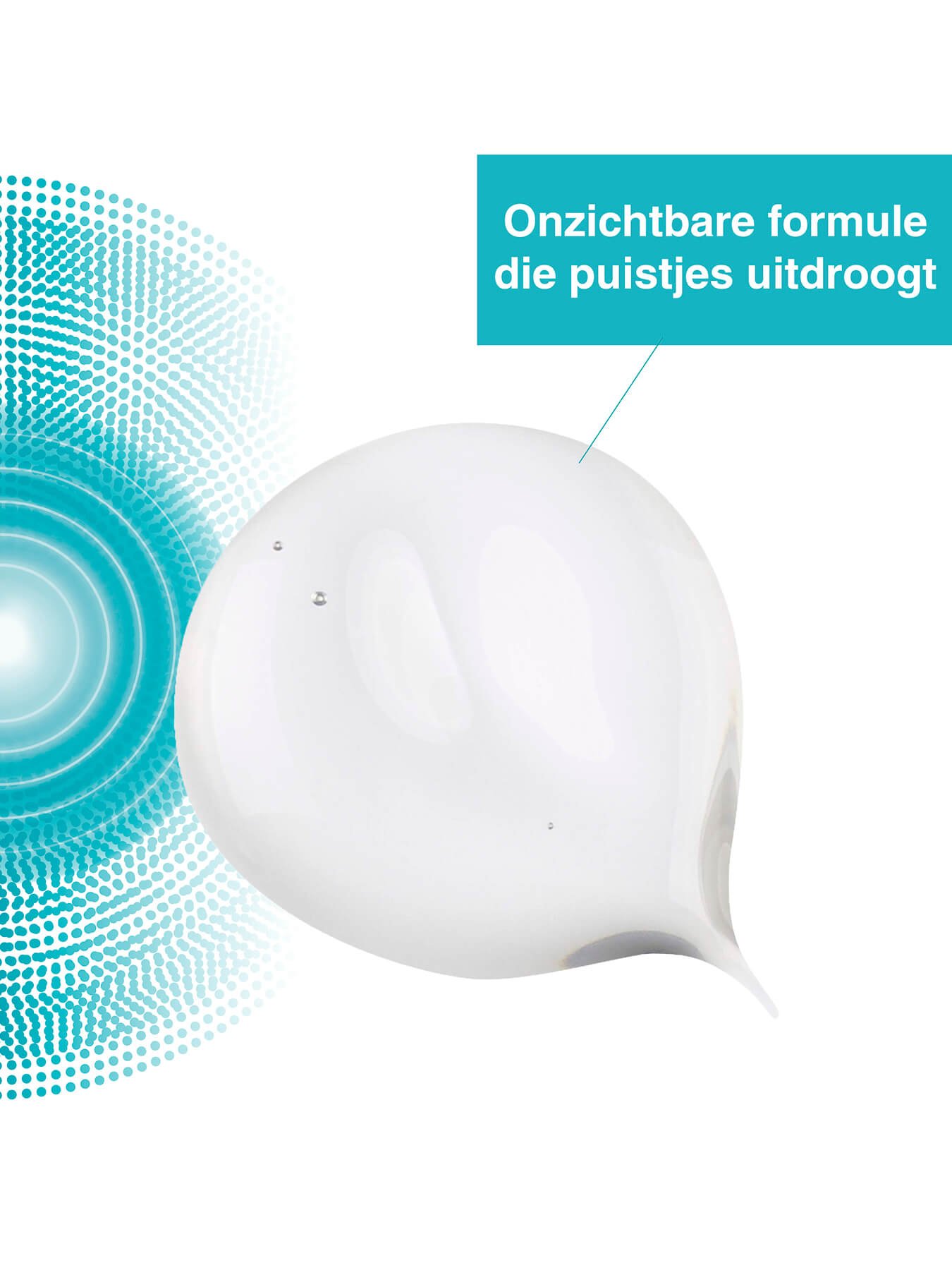 Textuur van de puistjes stick formule