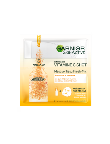 Voorkant verpakking Vitamine C Shot Sheet Masker 