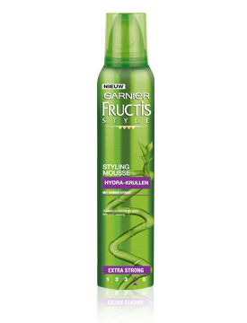 Voorkant verpakking Garnier Fructis Style Styling Mousse