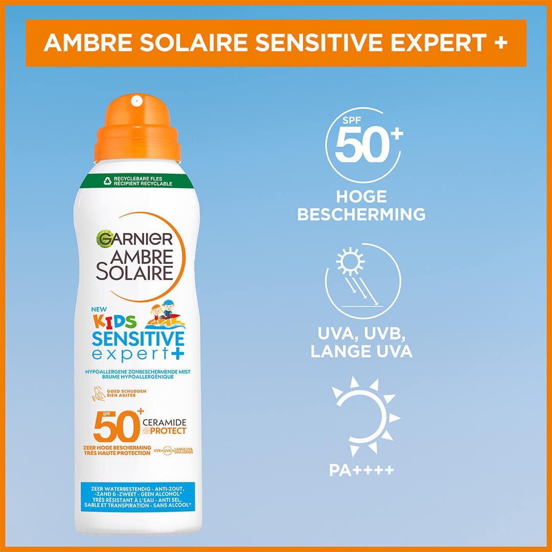 GAR Ambre Solaire Kids SensitiveExpert Mist spf50 150ml 3600542512947 01 NL