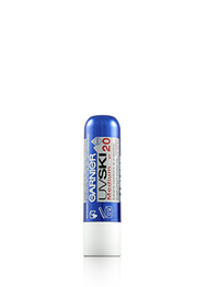 Voorkant verpakking Ambre Solaire UV Ski beschermende stick SPF20