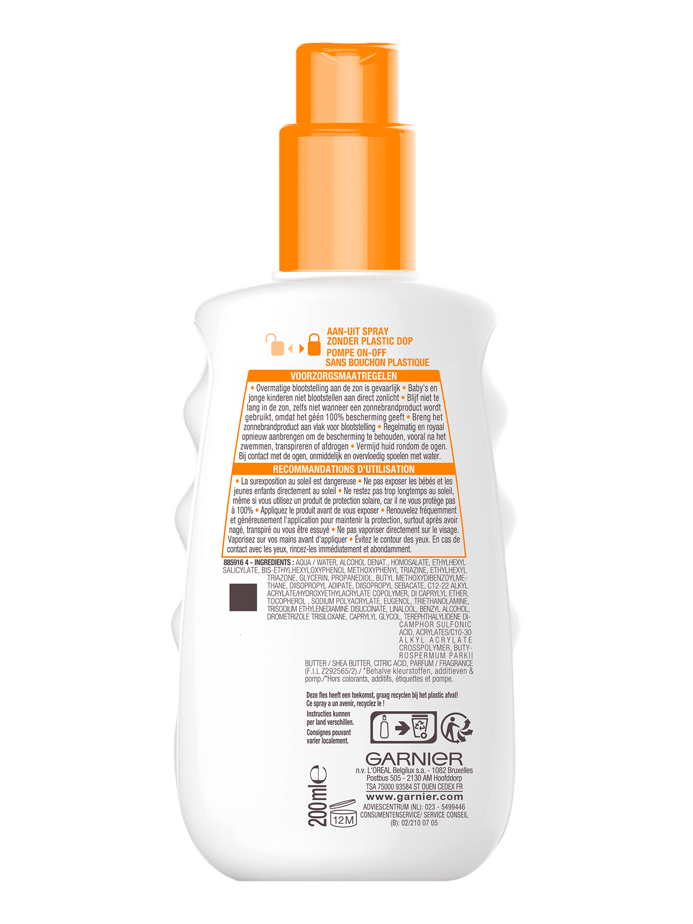 GAR Ambre Solaire Hydra 24 Spray spf30 200ml 2021 back 3000x3000px (1)